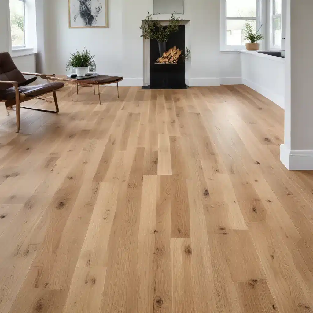 Blending Oak Flooring with Sleek, Modern Decor Elements