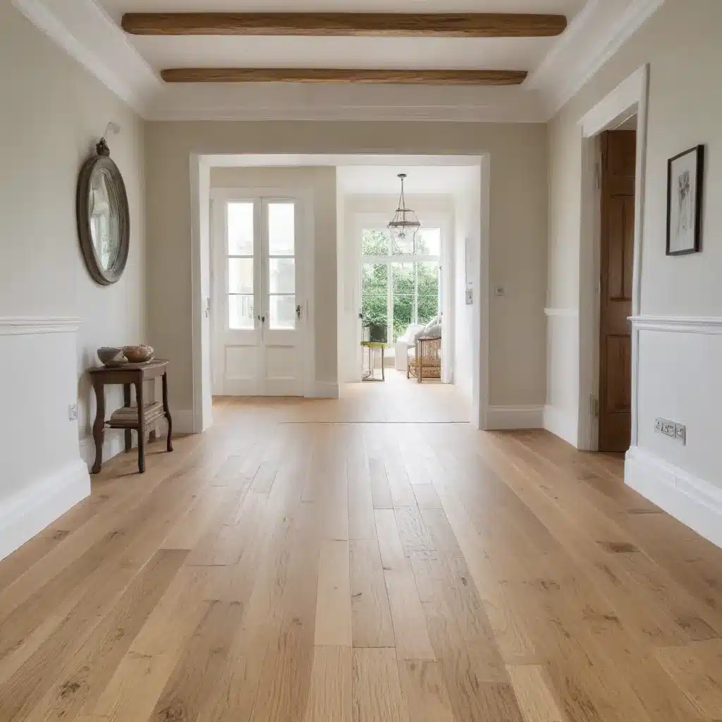 Coordinating Oak Flooring with Painted or Whitewashed Walls