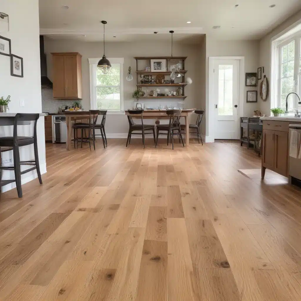 Designing with Oak Flooring in Open-Concept Kitchen and Living Spaces