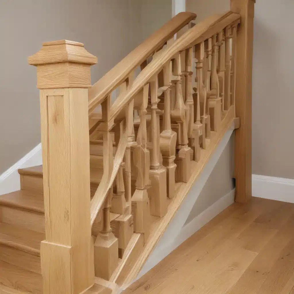 Elevating Oak Floors with Decorative Oak Stair Railing Fittings and Accessories