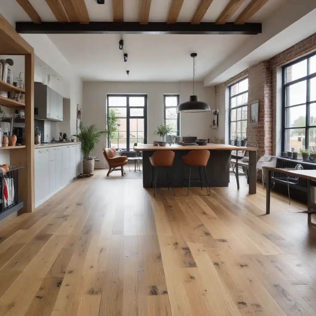 Incorporating Oak Flooring into Industrial-Chic Interiors